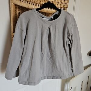 Zara Light Gray Thick Cotton Kids' Top